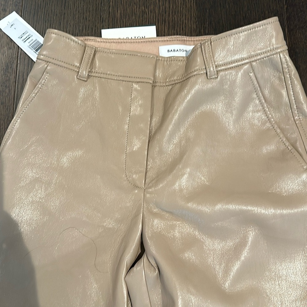 Brand new Aritizia vegan leather cropped pants